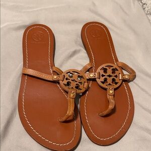 Tory Burch Tan Leather Sandals